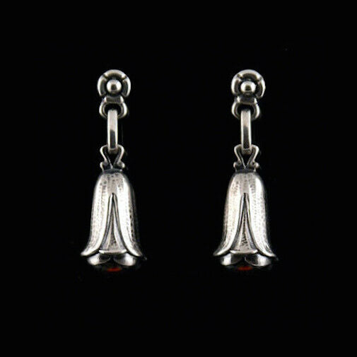 ジョージジェンセン(Georg Jensen)　シルバーイヤリング　ガーネット　2007年