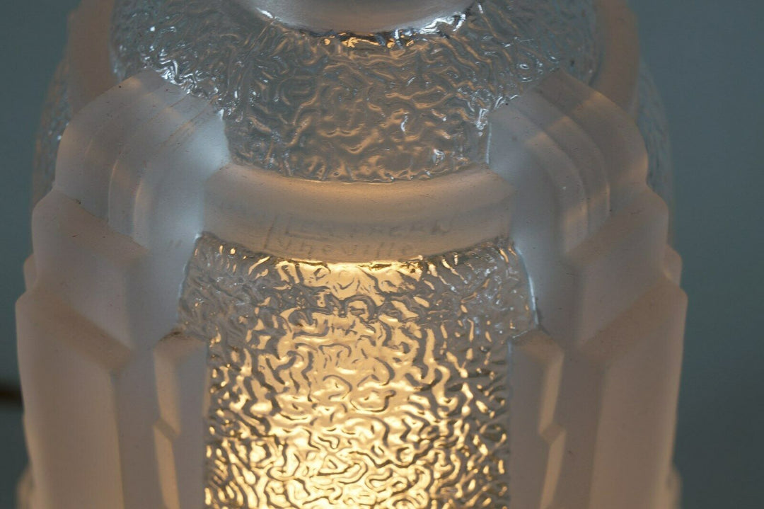 MULLER FRERES : FRENCH BRONZE ART DECO LAMP 1930 ...... France degué sabino era