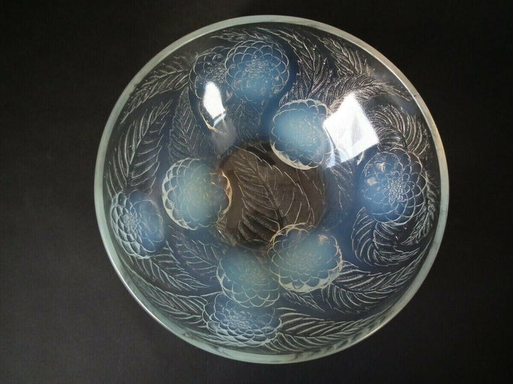 Rene Lalique Opalescent Glass 'Dahlias No.1' Bowl