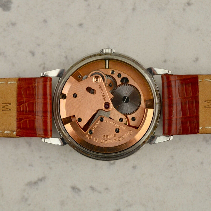 C.1950 ヴィンテージ オメガ 自動式 カラトラバ 腕時計 Cal. Ω 351 型番 2445-1 スチール製