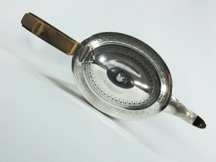 アンティークヴィクトリアン、スターリング・シルバーティーポット、1892年頃