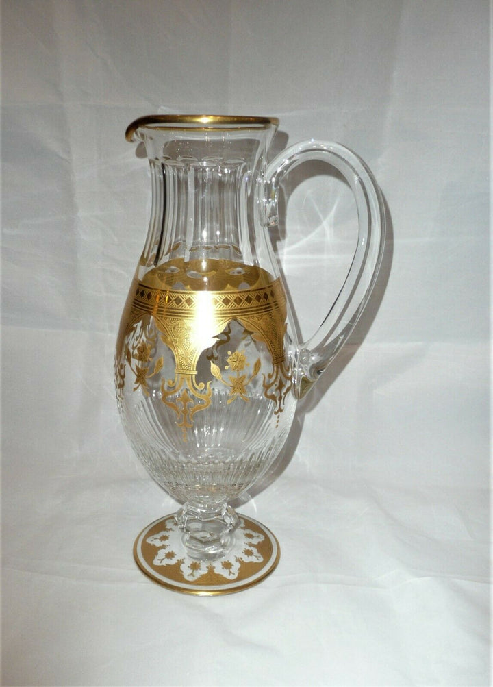 Baccarat Crystal Prestige Pattern Gold Cutted Wine Jug