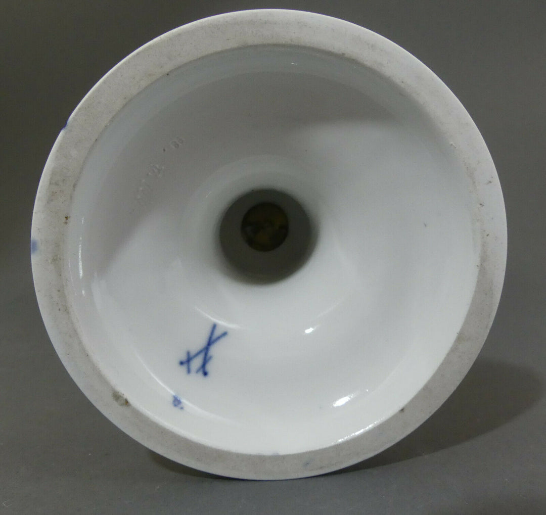  ⚔ Meissen Schlangenhenkelvase beidseitig Blumenbukett H.38,5cm 1.Wahl vor 1924