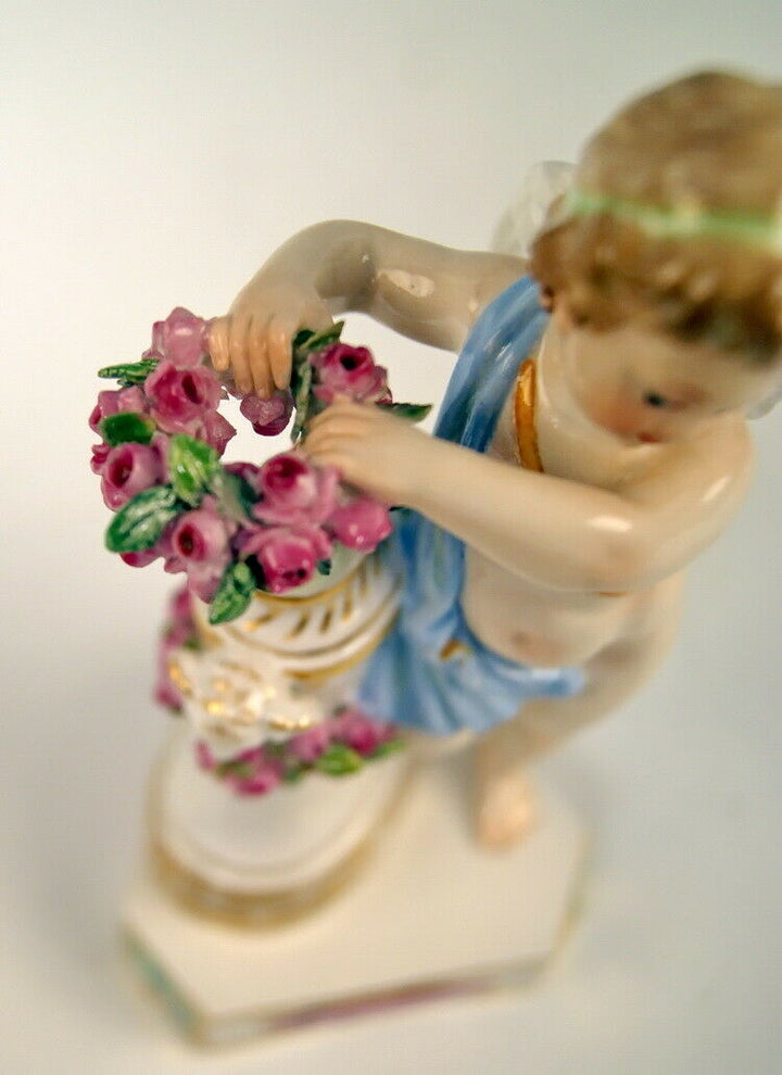 邁森 MEISSEN マイセン FIGUR DEVISENKIND MOTTO CHILD MICHEL V. ACIER MNR: F 3 UM 1860