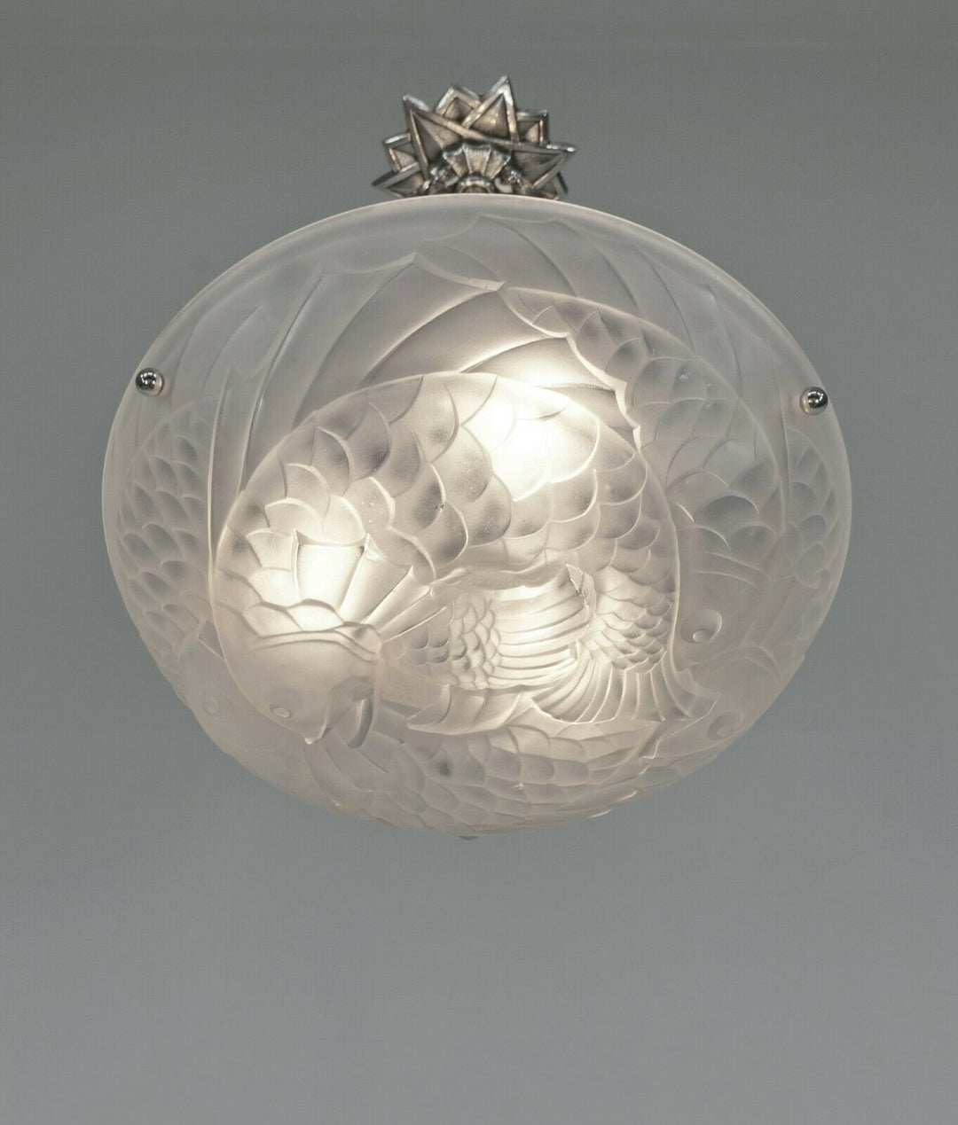 PIERRE GILLES : FRENCH 1930 ART DECO CHANDELIER ... pendant 1925 lamp muller era