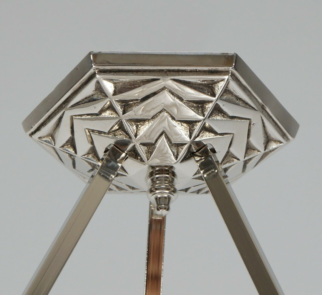 Pierre d'Avesn LORRAIN DAUM : A FRENCH 1930 ART DECO PENDANT . chandelier France