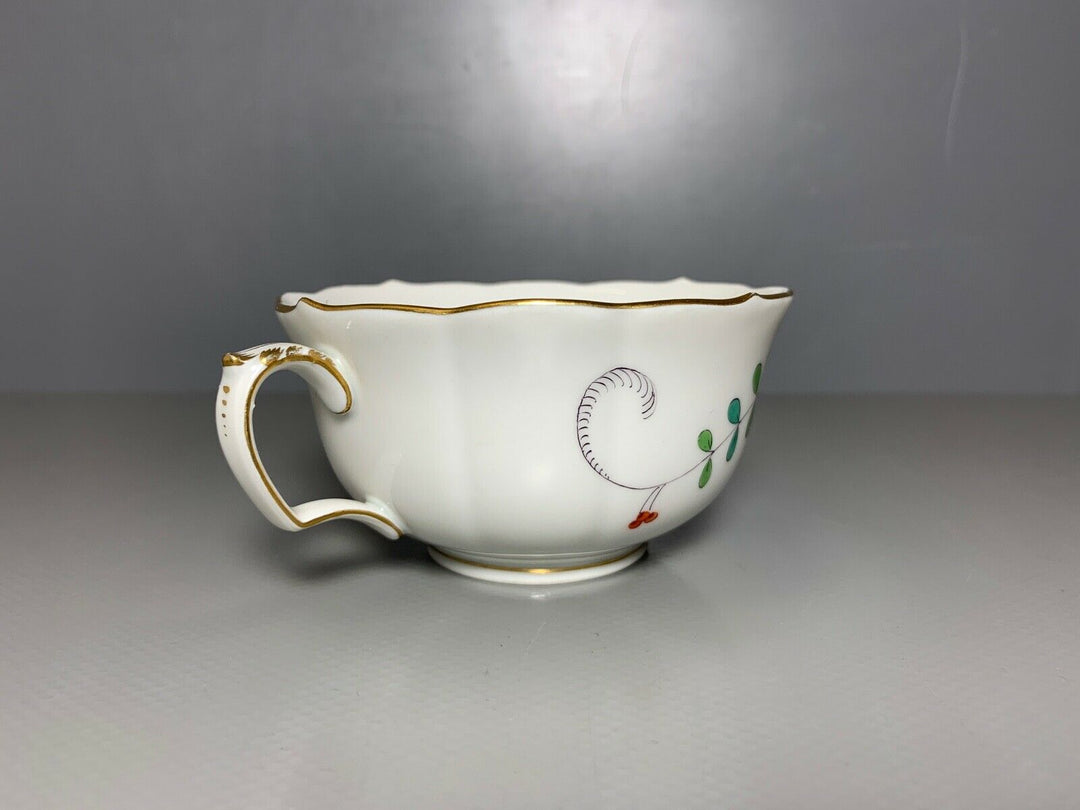 MEISSEN TEE GEDECK 2-TLG TASSE UT GARBENMUSTER KAKIEMON GUTER ZUSTAND 2.WAHL