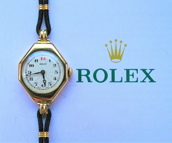 Rolex ♛ Prima Yellow Gold 18K 750 Art Deco Elegant Luxury ledies watch from 1925