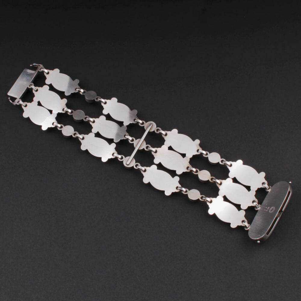 ジョージジェンセン スターリングシルバー ブレスレット ブラック