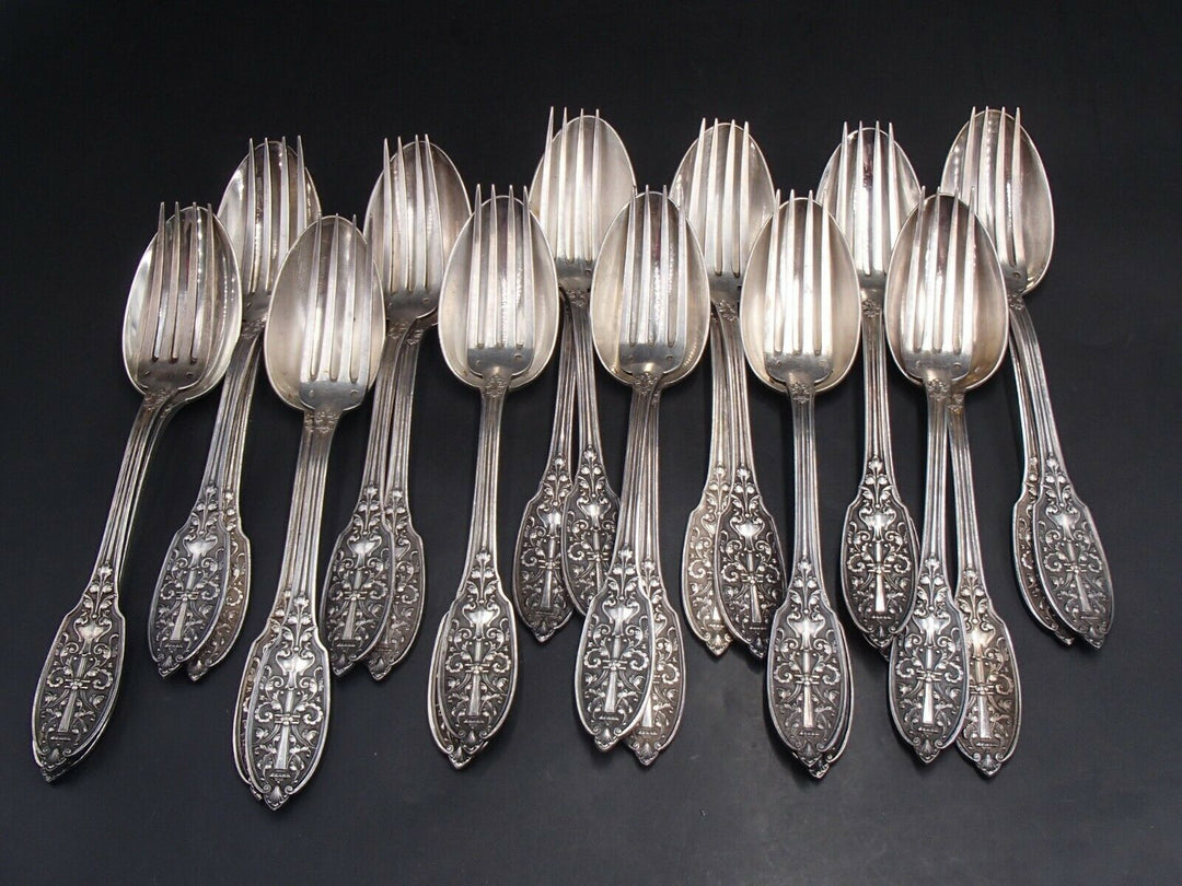 ピュイフォルカ(Puiforcat) スターリングシルバー フォーク＆スプーン