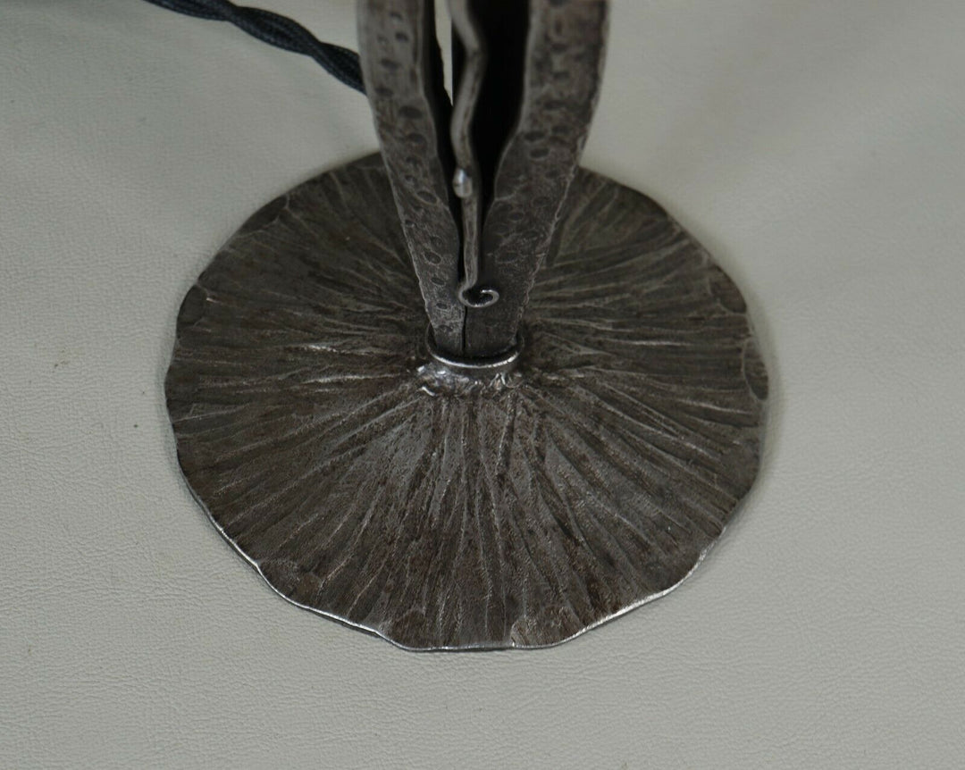 シュナイダー兄弟　フランス　1930年　アールデコ調ランプ　錬鉄製