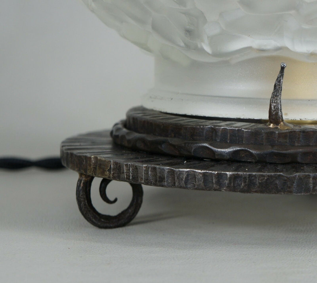 HANOTS : French 1930 art deco lamp ................ daum muller degué era France