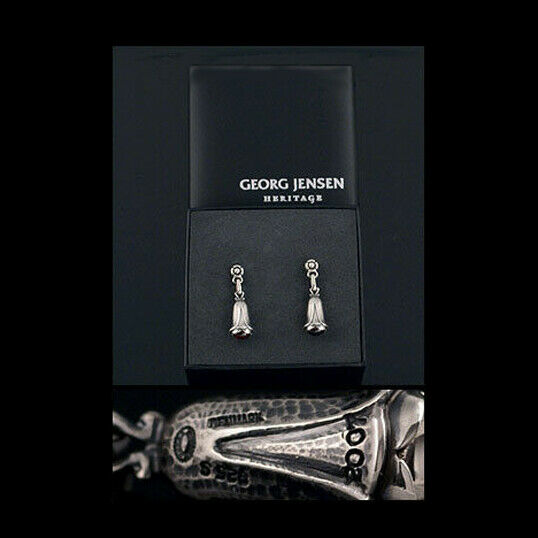 ジョージジェンセン(Georg Jensen)　シルバーイヤリング　ガーネット　2007年