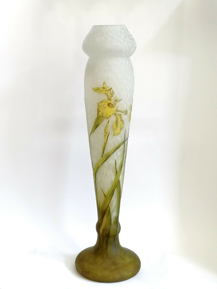 ドーム兄弟（ドームナンシー） 黄色の睡蓮の花の大型花瓶