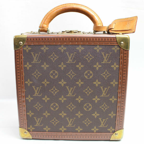 AUTH LOUIS VUITTON Tabor 26 TRUNK HAND BAG HARD CASE CANVAS MONOGRAM