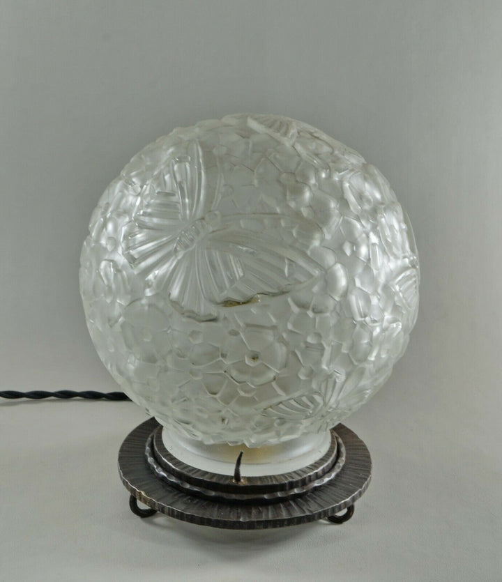 HANOTS : French 1930 art deco lamp ................ daum muller degué era France
