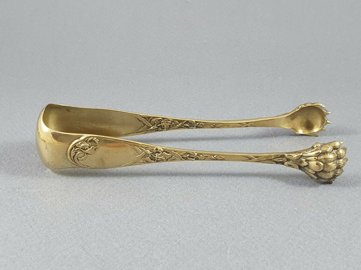 Puiforcat service à thé en vermeil Argent massif Art Nouveau Iris Cuillères