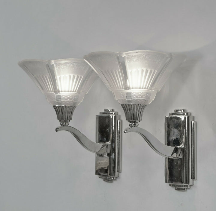 ミューラー兄弟　フランス1930年アールデコ ウォールランプ