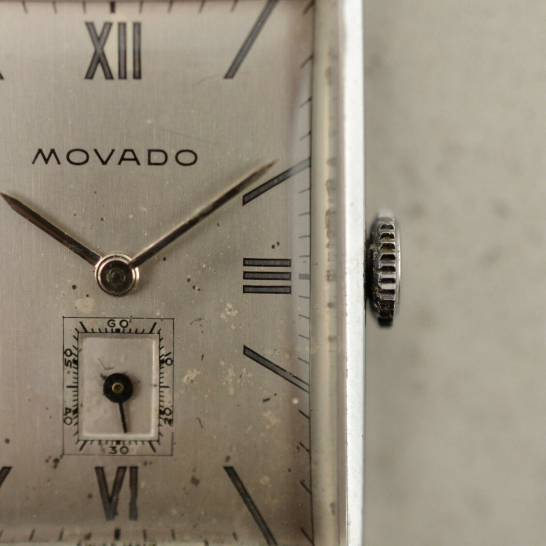 1935年　モバードヴィンテージ　Novoplan カーベックスタンク　デコウォッチ(参考番号：32263)(cal.440)スチール製