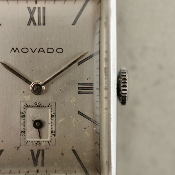 1935年　モバードヴィンテージ　Novoplan カーベックスタンク　デコウォッチ(参考番号：32263)(cal.440)スチール製
