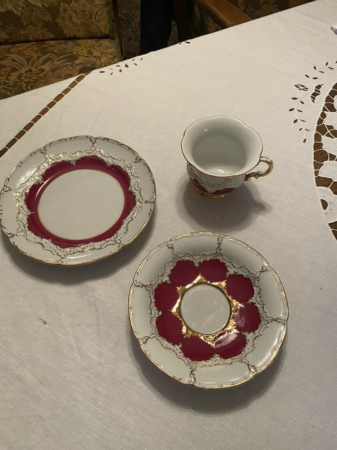 マイセンBフォーム コーヒーセット、二級品