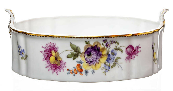Deckelterrine mit Zitronenknauf Nymphenburg Modell 743 1. Wahl 1940-1960 23,5cm