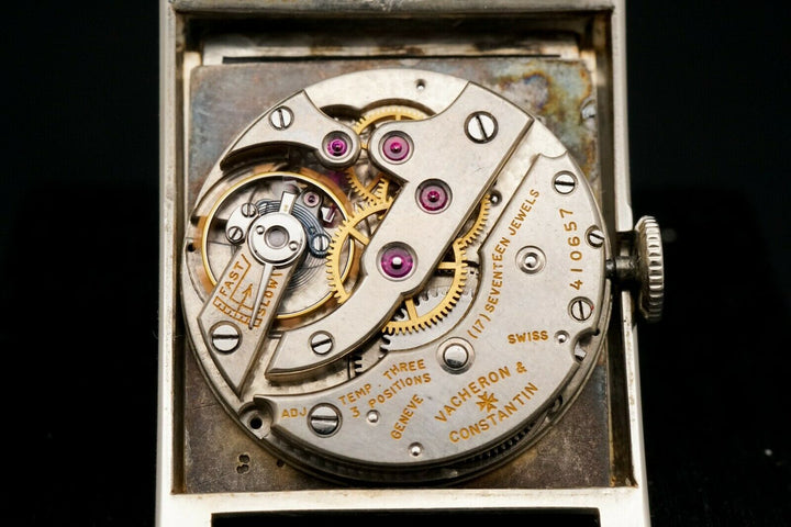 Vintage 18k White Gold Vacheron Constantin Men's Manual Wind Wristwatch