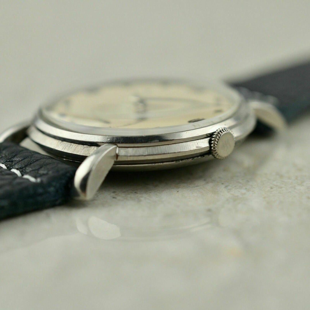 Vintage C.1948 IWC Schaffhausen Jumbo Calatrava Gübelin dial cal. 88 in steel