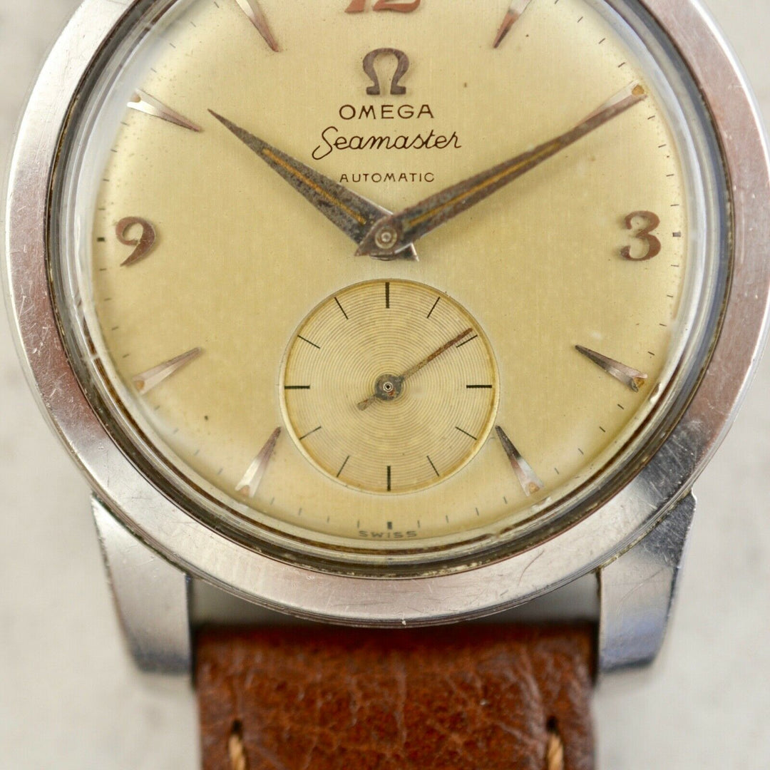 C.1954　ヴィンテージオメガ　自動式　シーマスター　オートマティック　腕時計　CAL.Ω351　型番2576-8　スチール製