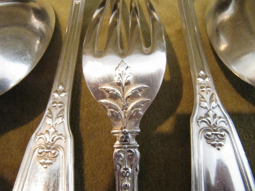1900 french 950 silver dinner forks 6 spoons Puiforcat Regence 583gr 20,56oz