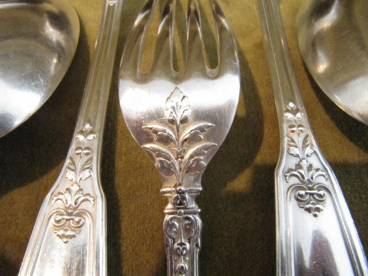 1900 french 950 silver dinner forks 6 spoons Puiforcat Regence 583gr 20,56oz