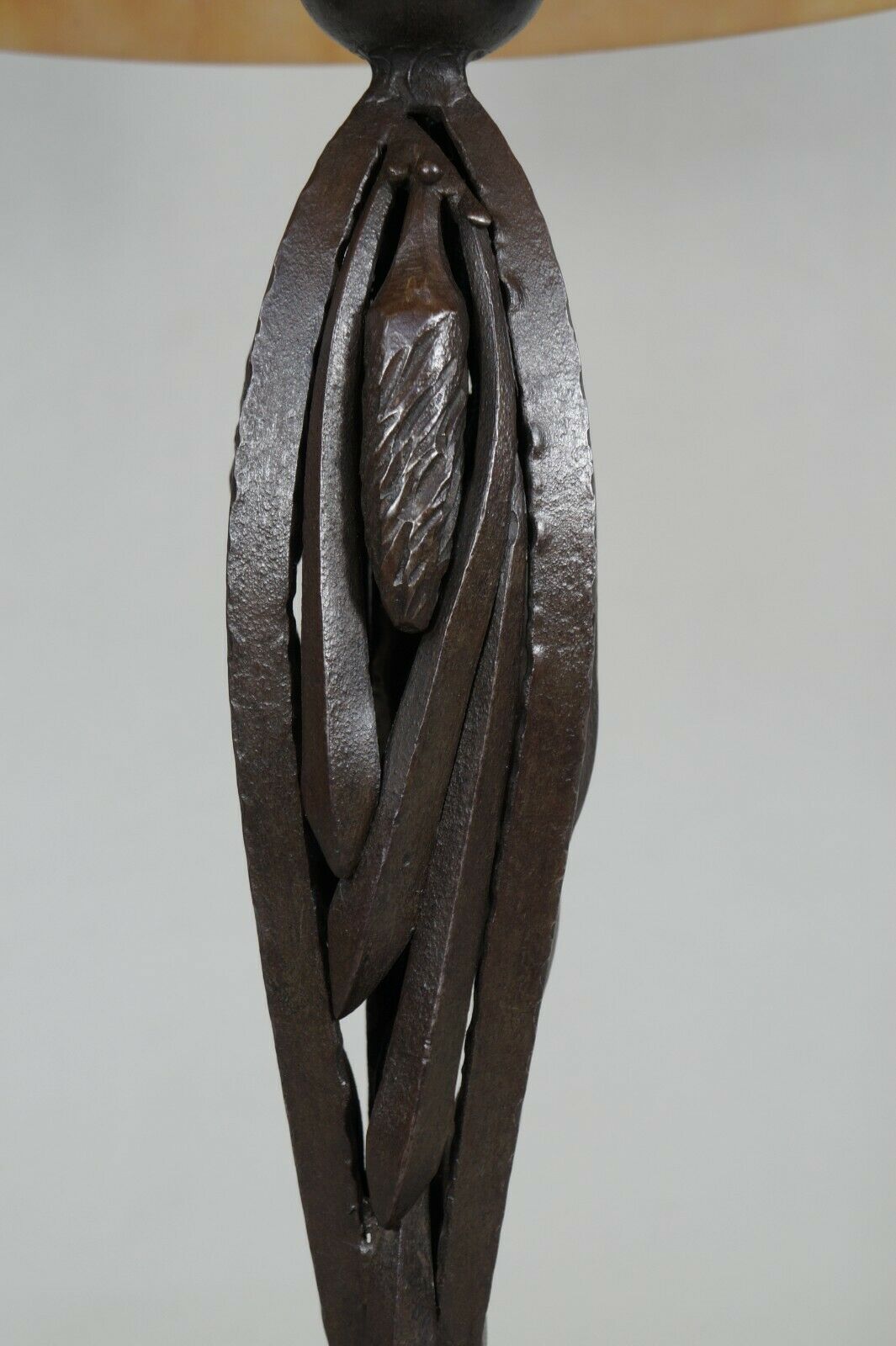 KATONA & DAUM : LARGE FRENCH 1925 ART DECO LAMP ....... wrought iron 1930 France