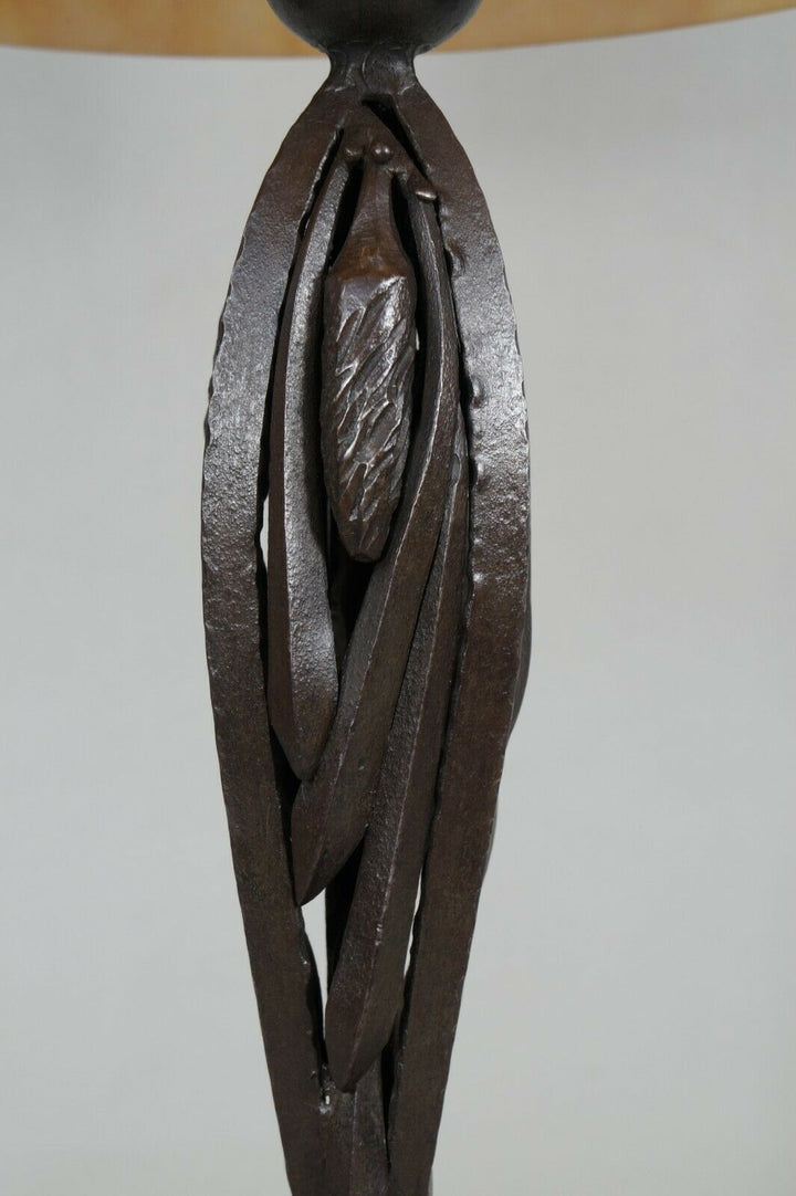 KATONA & DAUM : LARGE FRENCH 1925 ART DECO LAMP ....... wrought iron 1930 France