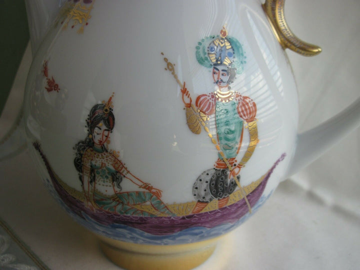 Schöne große Meissen Kaffee-Kanne in Dekor 1001 Nacht