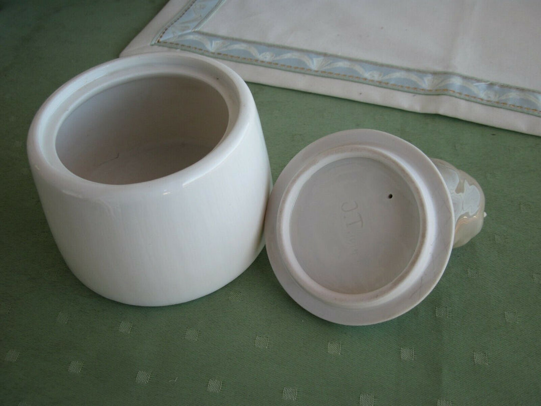 Schöne Meissen Dose mit Spatz, Ivar Tillberg 1914