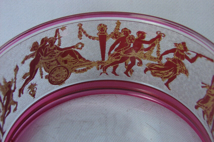 VERY FINE Saint Louis ACID ETCHED GLASS BOX & COVER, CIRCA 1920
