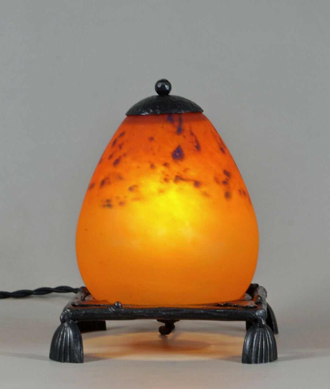 シュナイダー　アールデコランプ　フランス製　1925年　1930年　錬鉄製　