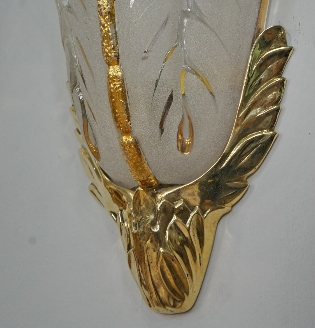 Gauthier EJG EZAN : PAIR OF FRENCH ART DECO WALL SCONCES .. lamp 1930 muller era