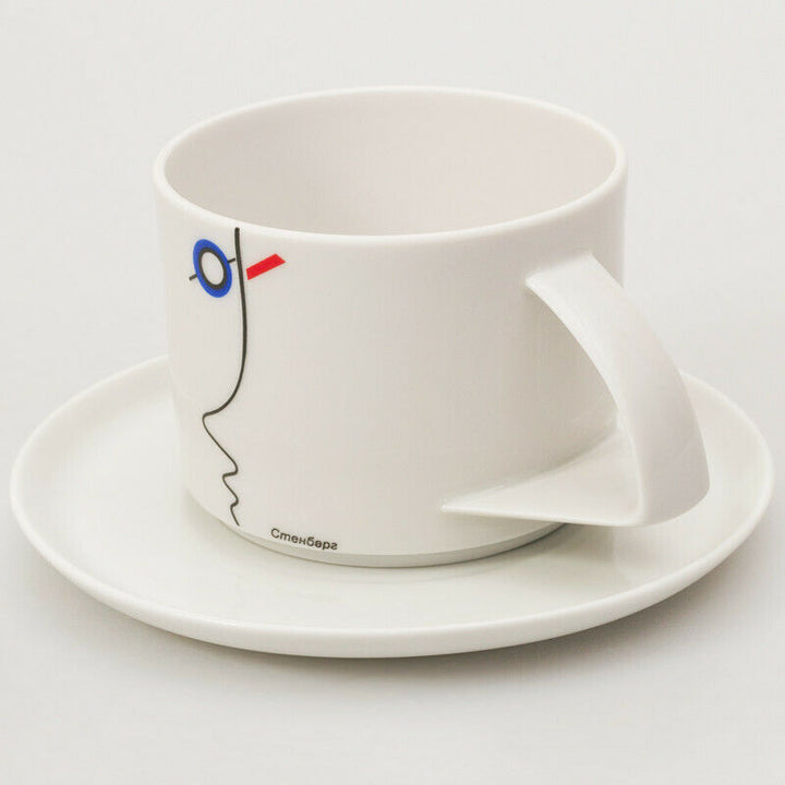 Stenberg Brothers Teacup & Saucer by Imperial Porcelain Factory,Lomono