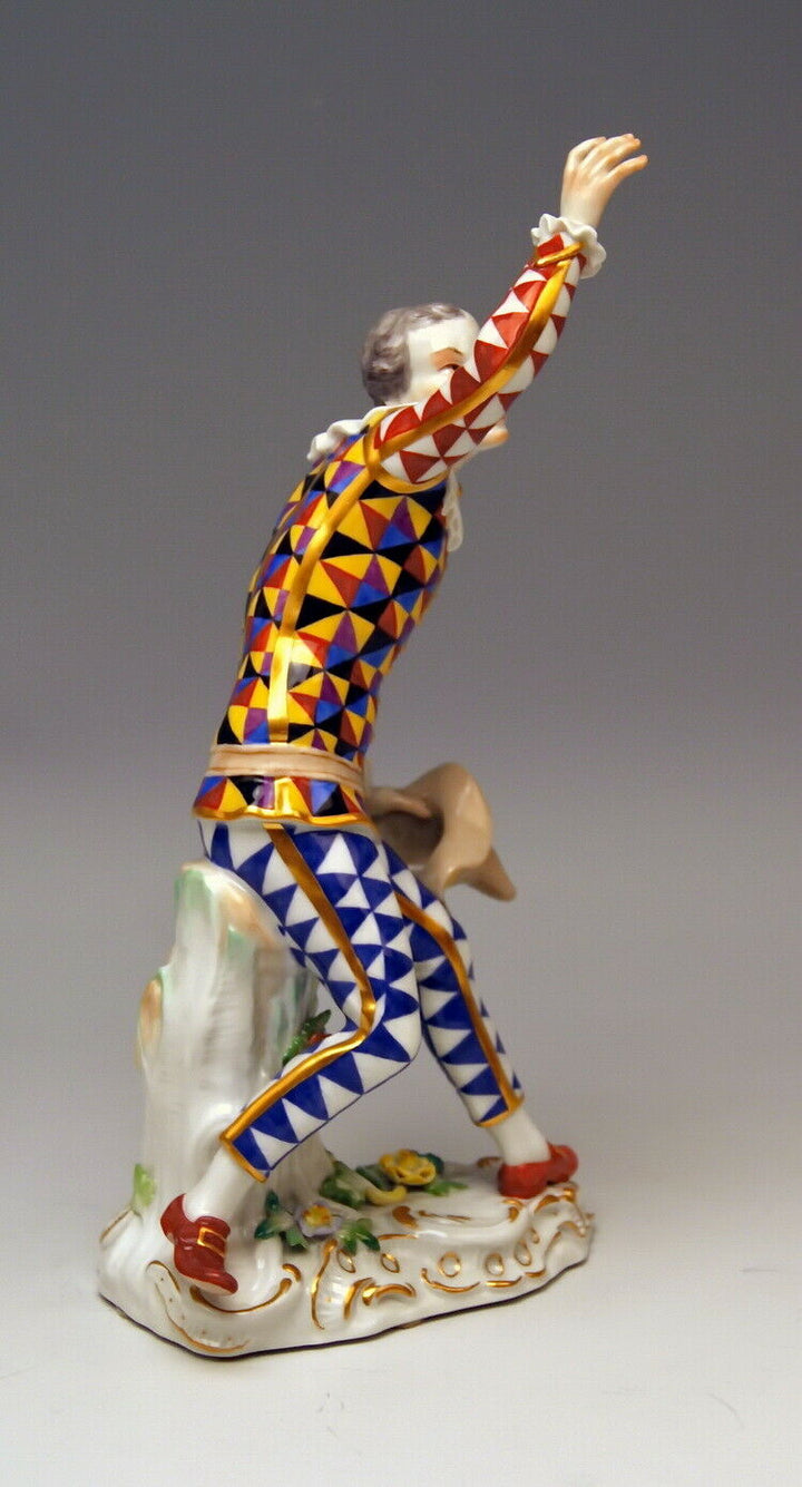 邁森 MEISSEN マイセン FIGUR HARLEKIN MIT HUT HARLEQUIN WITH HAT KÄNDLER MNR: 64549