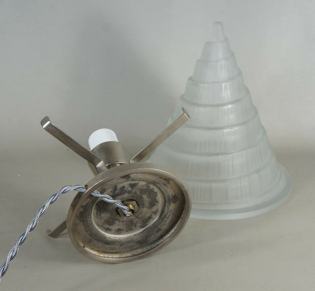 SABINO : FRENCH ART DECO LAMP 1930 ....................... lampe muller era 1935