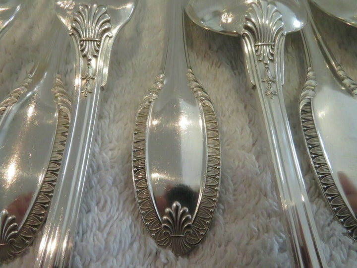 20th c french 950 silver dinner cutlery set 12p Puiforcat empire st no6rby