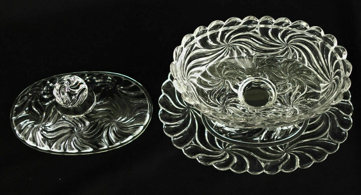 Baccarat Crystal Confiturier Drageoir Signed