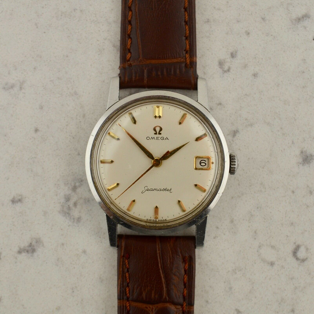 C.1959　ヴィンテージオメガ　機械式(手巻き）　シーマスター　腕時計　CAL.Ω610　型番CK 14384-2 SC　スチール製