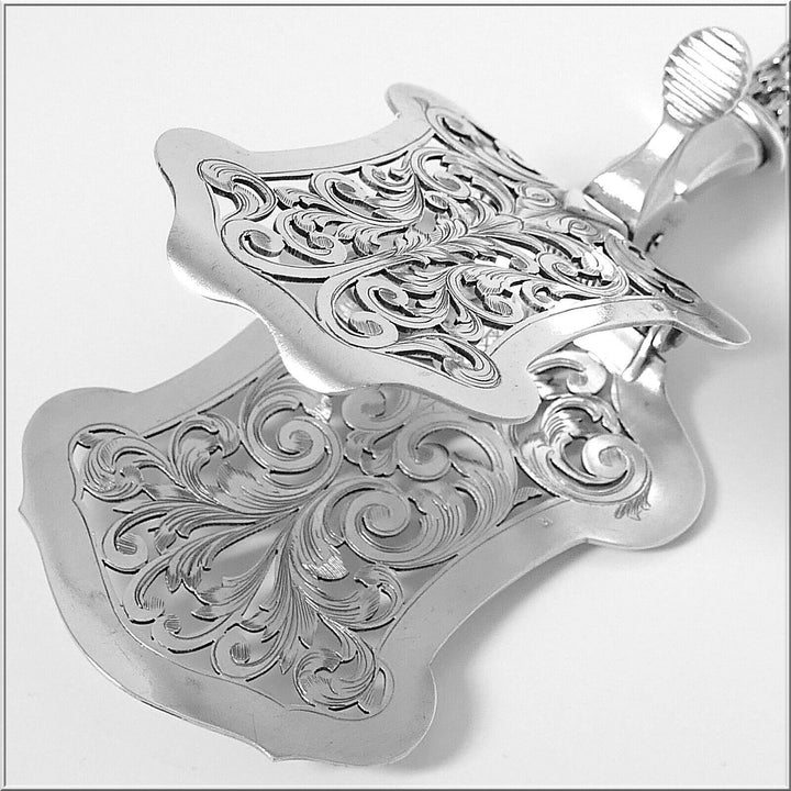 Ravinet D'Enfert French Sterling Silver Asparagus Pastry Toast Server