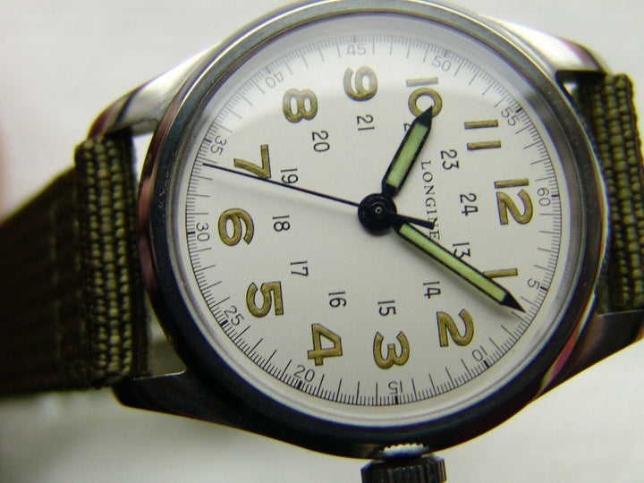 第二次世界大戦期　34mm ロンジン　パイロット　ミリタリーウォッチ　腕時計　1942-1951