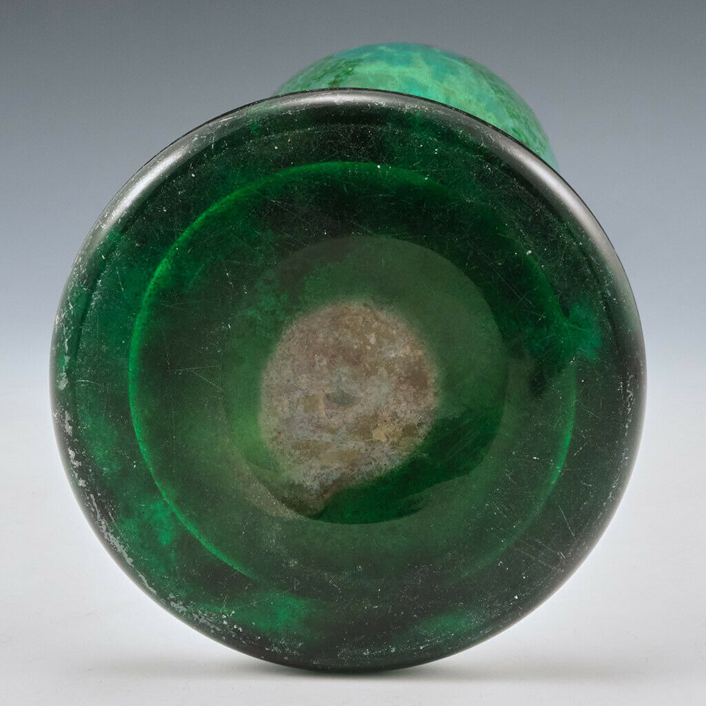 Daum Nancy Glass Vase With Silver Inclusions 1925-30