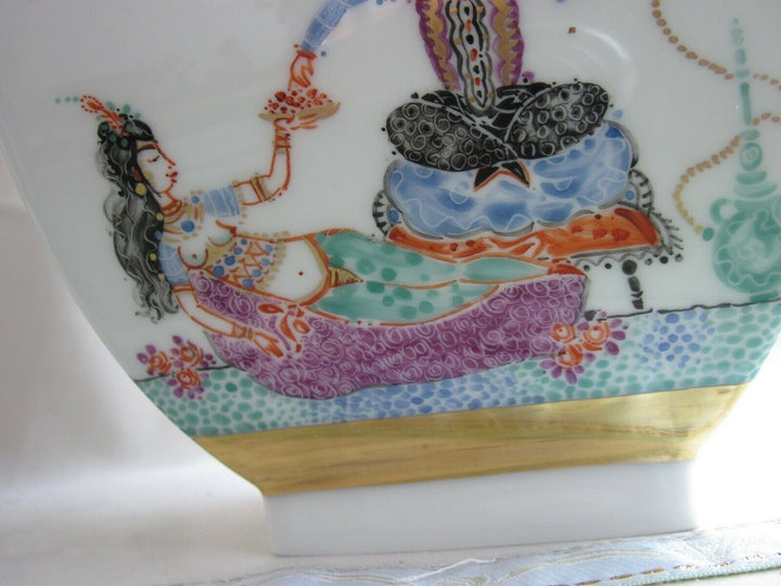 Schöne große Meissen Vase in Dekor 1001 Nacht