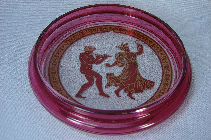 VERY FINE Saint Louis ACID ETCHED GLASS BOX & COVER, CIRCA 1920
