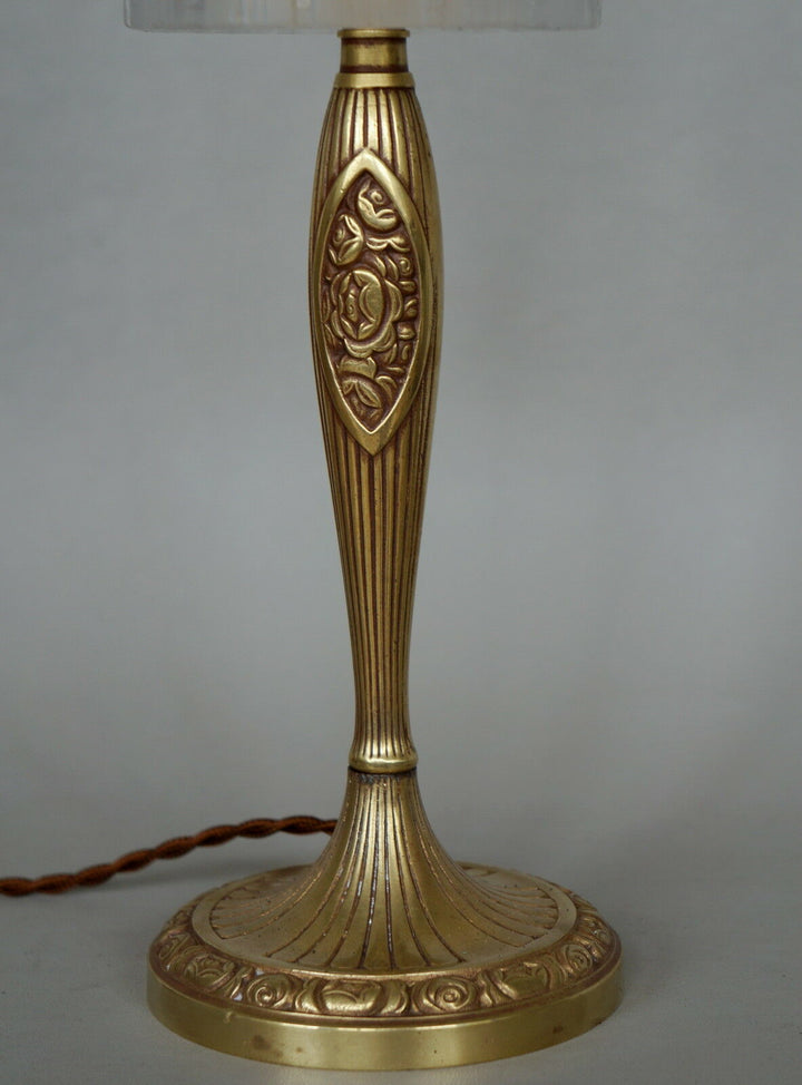 L.リチャード&ミューラー兄弟　希少なアールデコランプ　銅製　1930年